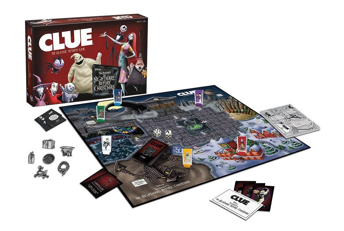 Tim Burton Fans Rejoice! USAopoly Has Released "Clue Nightmare Before